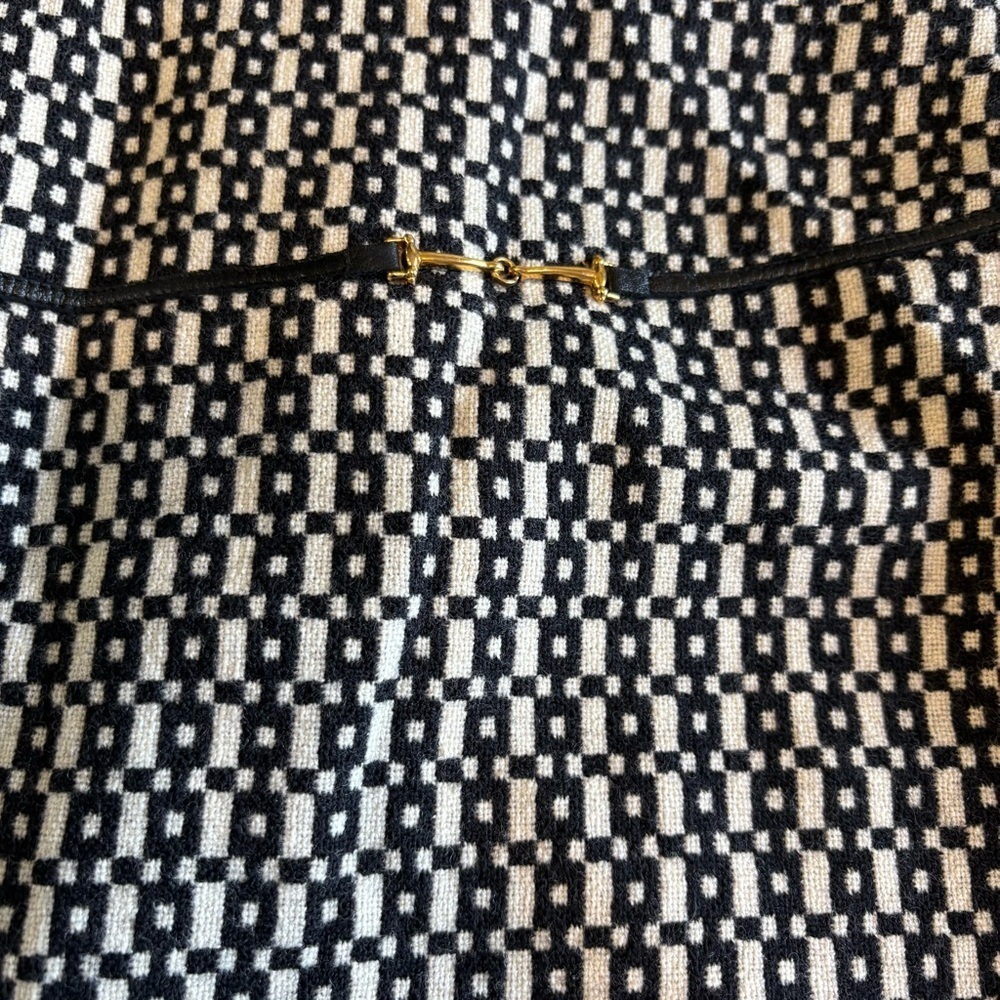 Banana Republic Jacquard Printed Pencil Skirt Horse bit Career Classic Womens 10 - Picture 4 of 8